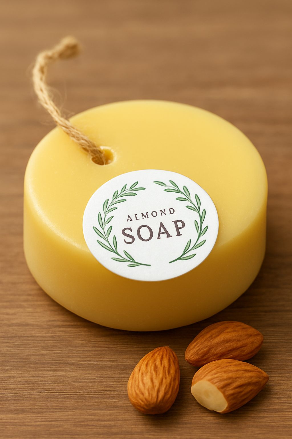 Reassuring Soap Bar. Wheat, Olive, and Almond Oil.