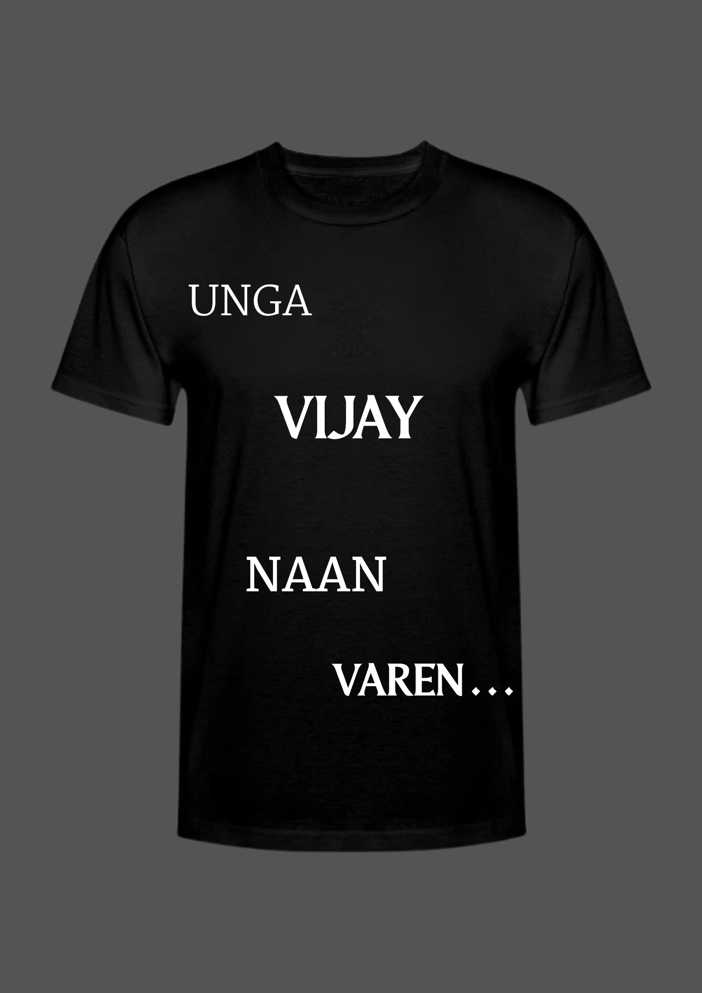 THALAPATHY PRINTED T-SHIRT FOR FANS CLUB