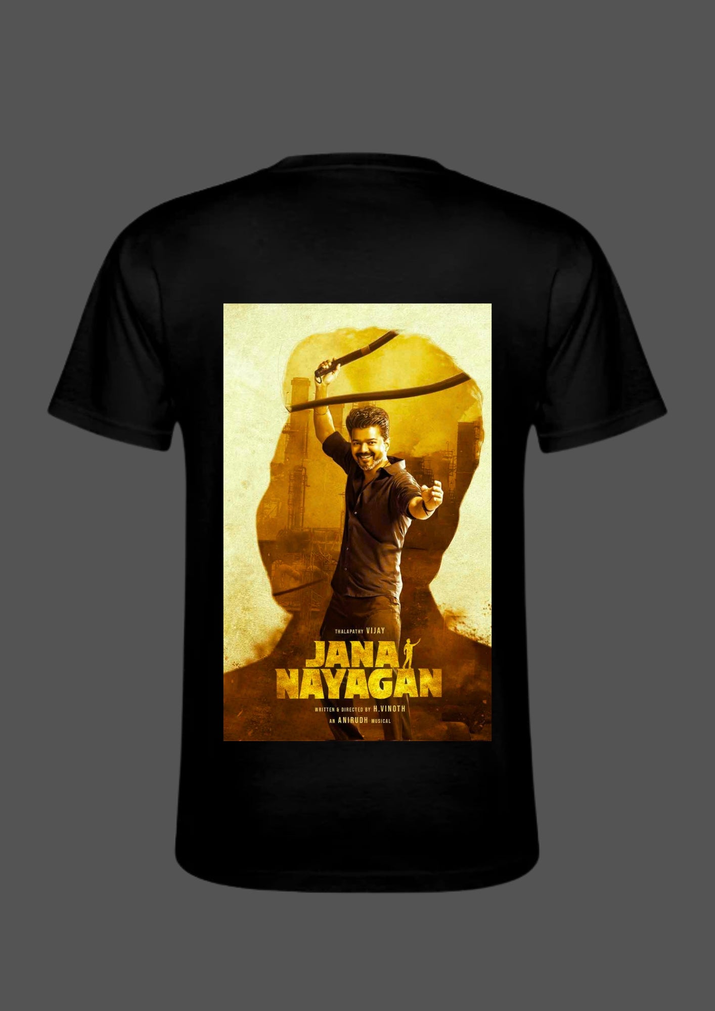 THALAPATHY PRINTED T-SHIRT FOR FANS CLUB